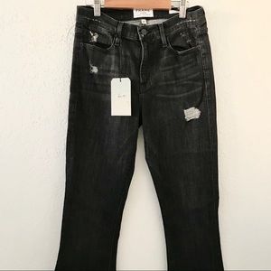 NWT Frame Le High Flare Distressed Jeans